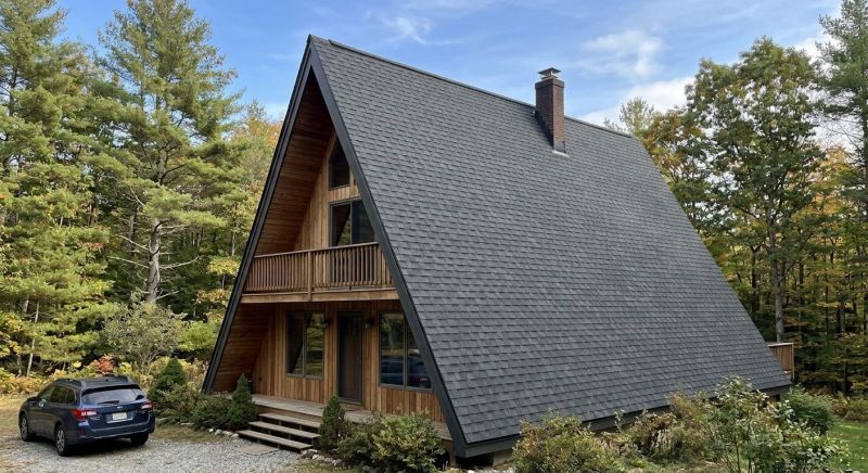 A Frame Roof Installation in Logan County, OH