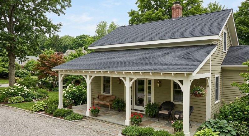 A Frame Roof Installation in Logan County, OH