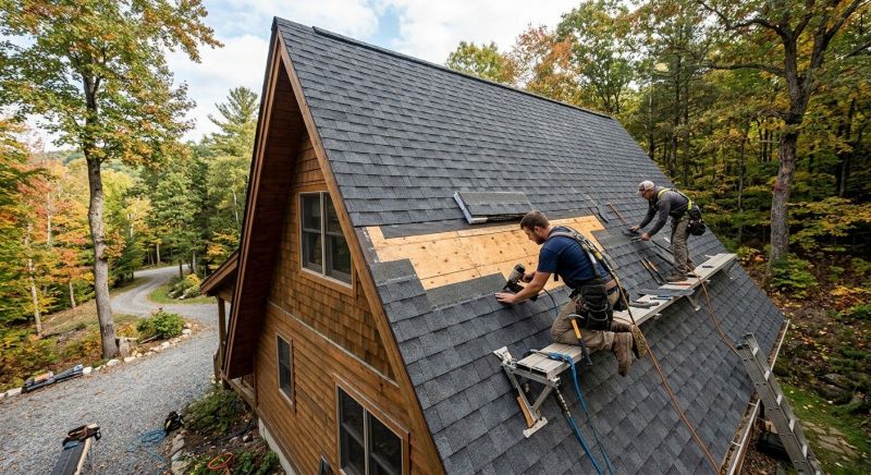 A Frame Roof Repair in Logan County, OH