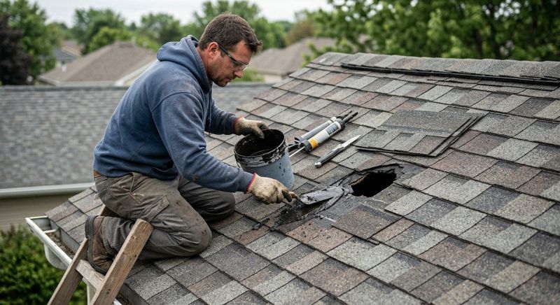 A Frame Roof Repair in Logan County, OH