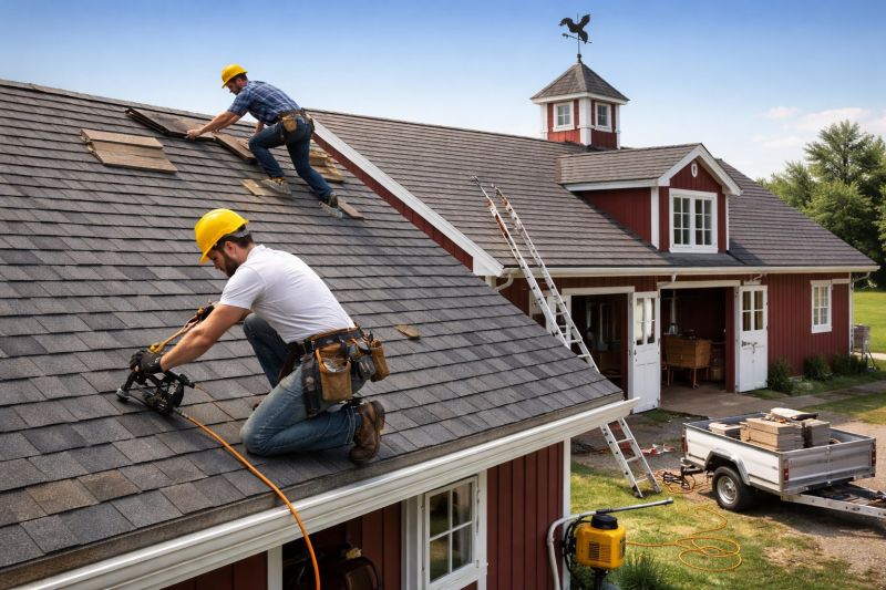 Our team working on Roofing Service projects in Logan County, OH