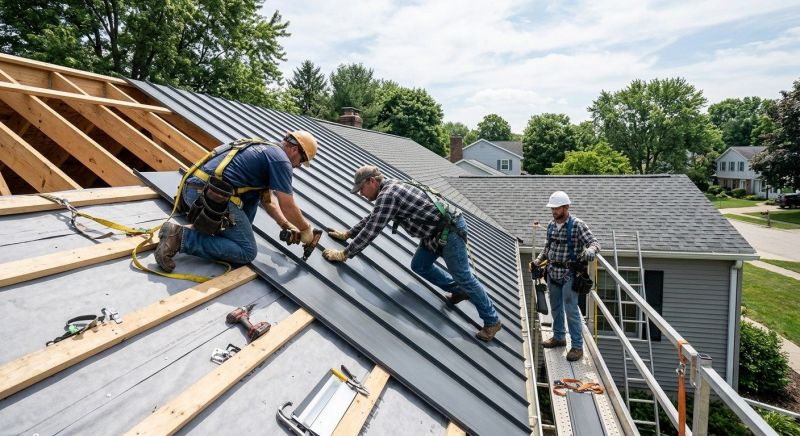 Aluminum Roof Installation in Bellefontaine, OH