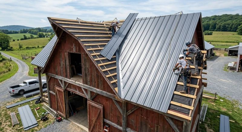 Barn Roof Construction in Logan County, OH