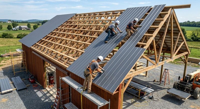 Barn Roof Construction in Logan County, OH