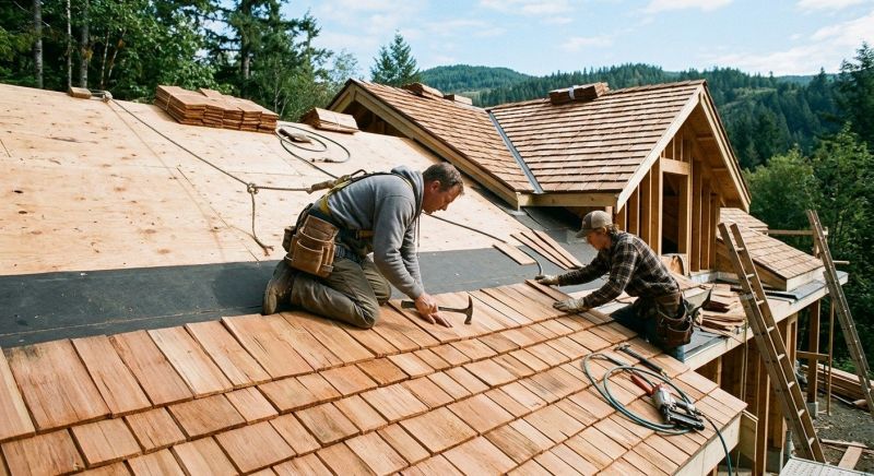 Cedar Roof Installation in Mechanicsburg, OH
