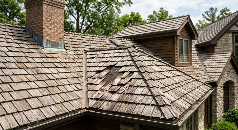 Cedar Shake Roof Repair in Mechanicsburg, OH