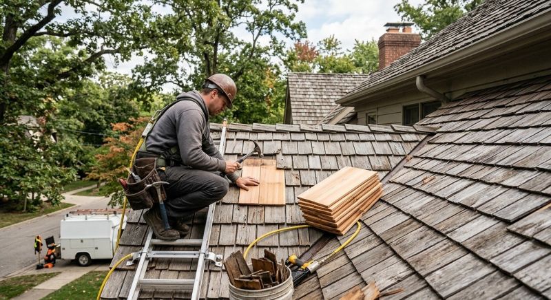 Cedar Shake Roof Repair in Urbana, OH