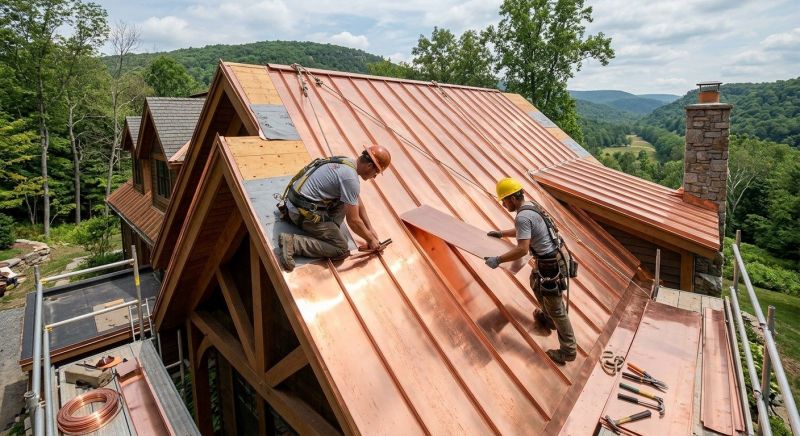 Copper Roof Installation in Logan County, OH