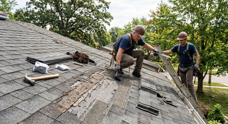Damaged Roof Repair in Logan County, OH