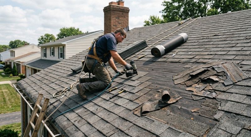 Damaged Roof Repair in Marysville, OH