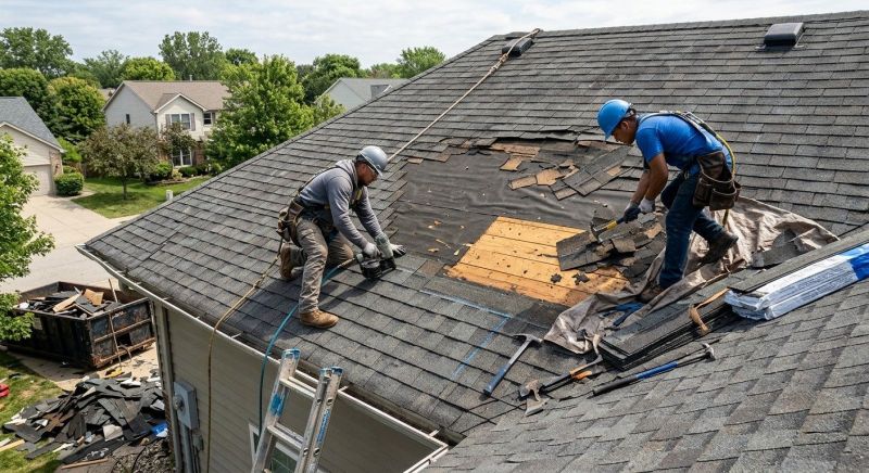 Damaged Roof Repair in Sidney, OH