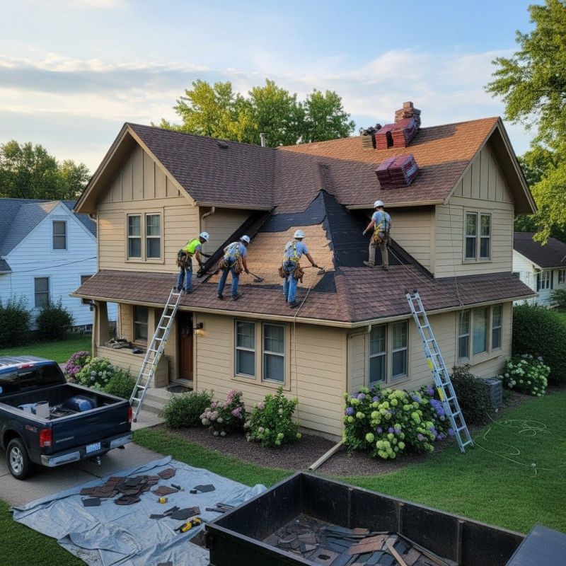 Damaged Roof Replacement in Kenton, OH