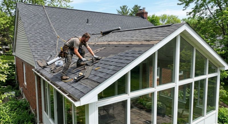 Damaged Roof Replacement in Sidney, OH