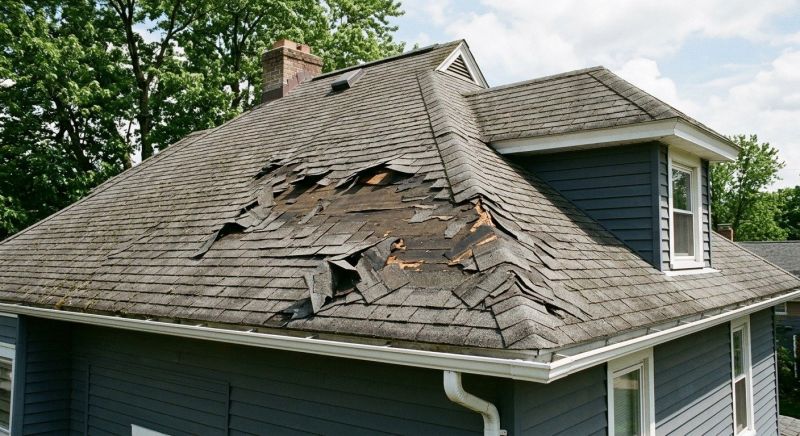 Damaged Roof Replacement in Urbana, OH