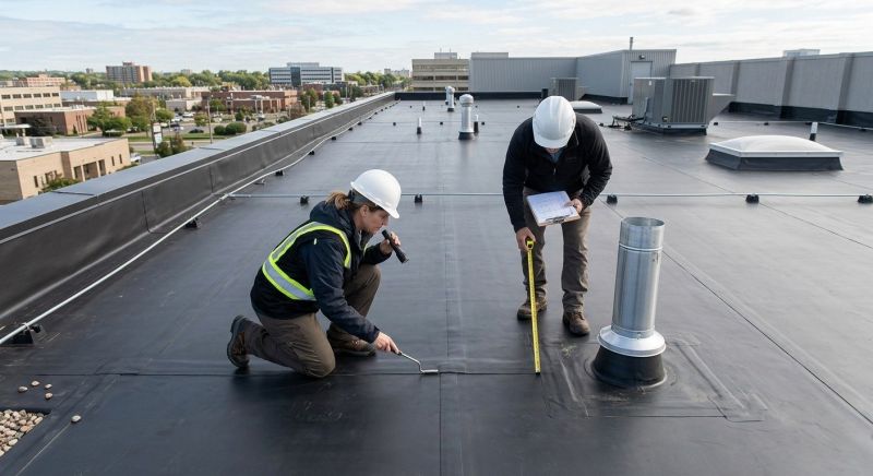 Flat Roof Inspection in Logan County, OH