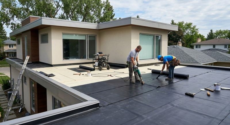 Flat Roof Installation in Bellefontaine, OH