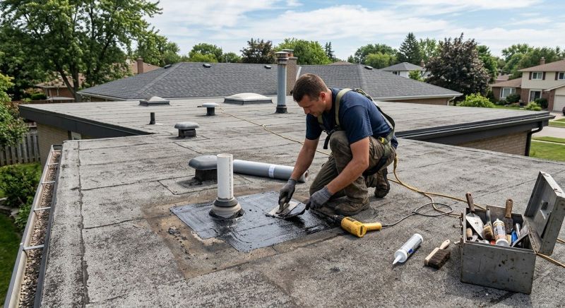 Flat Roof Leak Repair in Logan County, OH