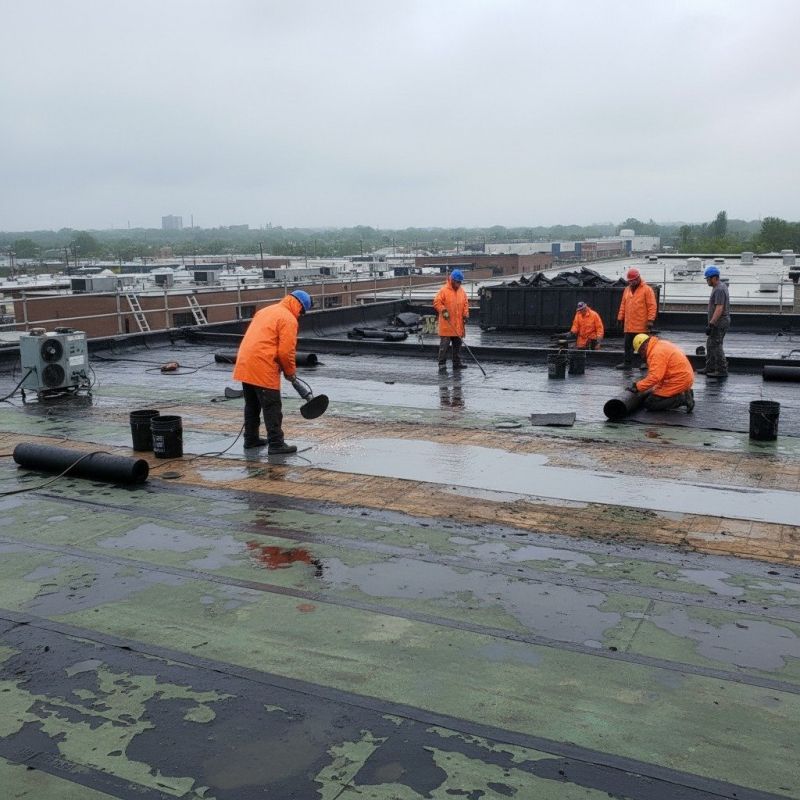 Flat Roof Repair in Bellefontaine, OH