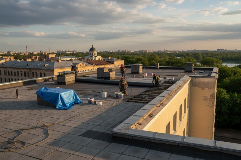 Flat Roof Replacement in Marysville, OH