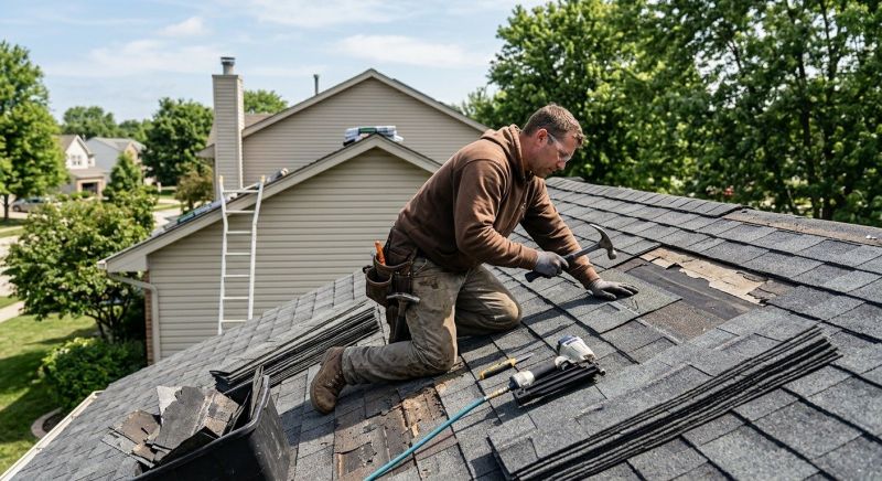 House Roof Repair in Bellefontaine, OH