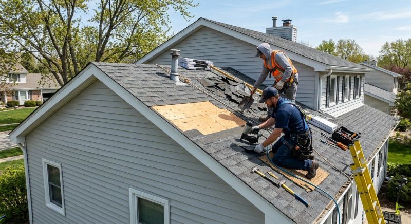 House Roof Repair in Mechanicsburg, OH