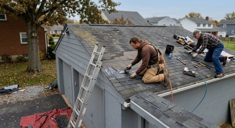 House Roof Repair in Mechanicsburg, OH
