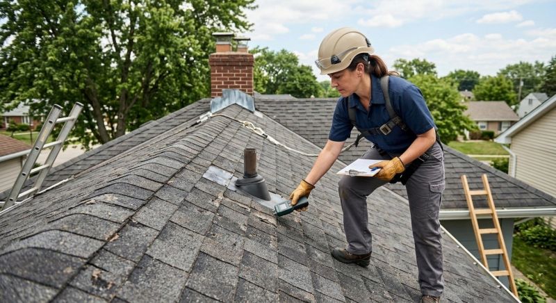 Roof Damage Inspection in West Liberty, OH