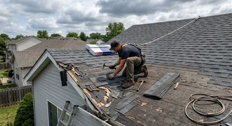 Roof Damage Restoration in Logan County, OH