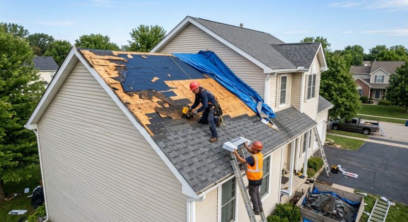 Roof Damage Restoration in West Liberty, OH