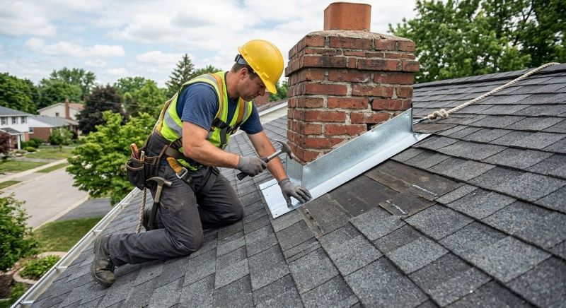 Roof Flashing Installation in Bellefontaine, OH