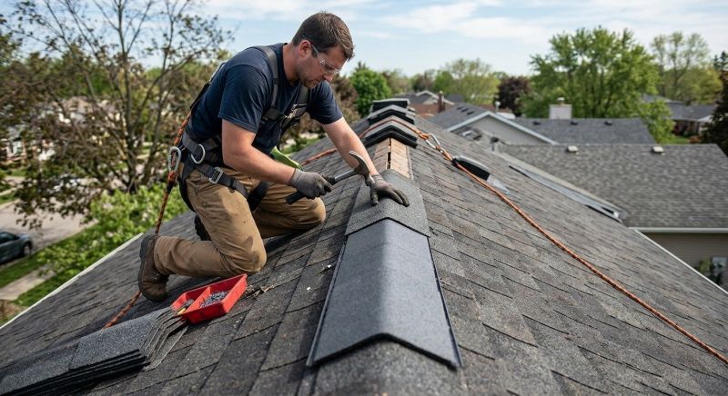 Roof Ridge Repair in Logan County, OH