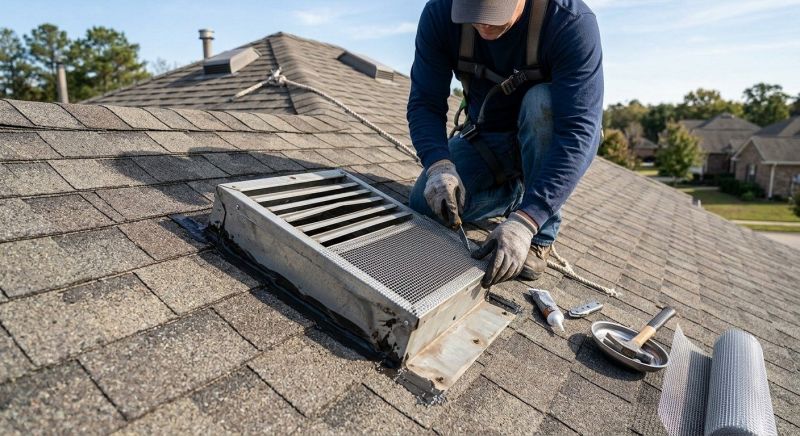Roof Vent Flashing Repair in Logan County, OH