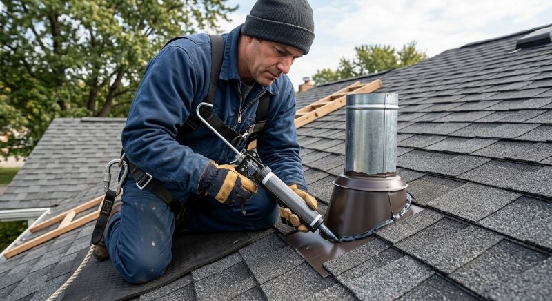Roof Vent Flashing Repair in Logan County, OH