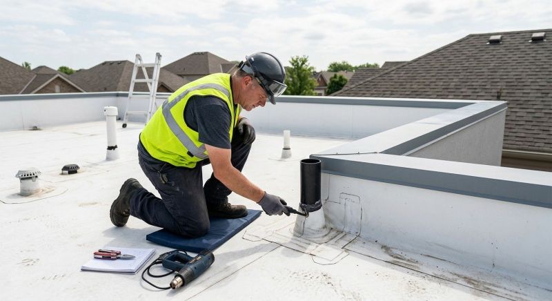 Rubber Roof Inspection in Logan County, OH