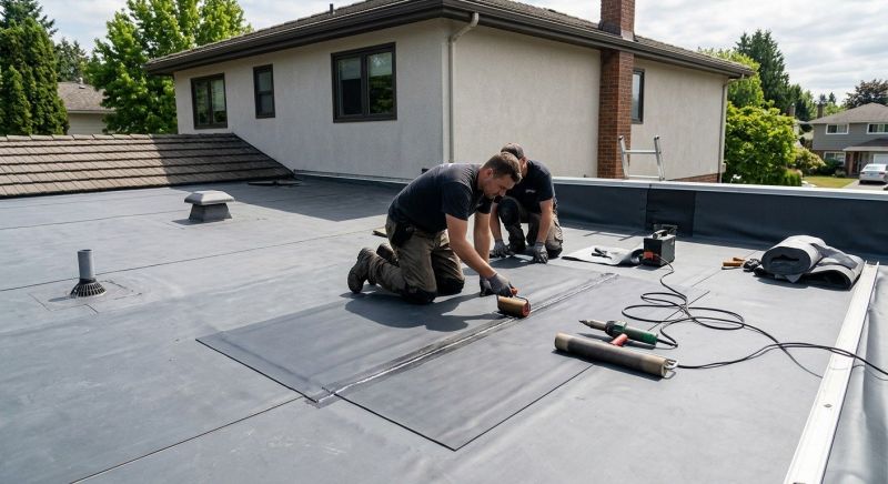 Rubber Roof Repair in Kenton, OH