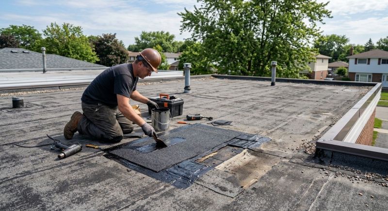 Rubber Roof Repair in Logan County, OH