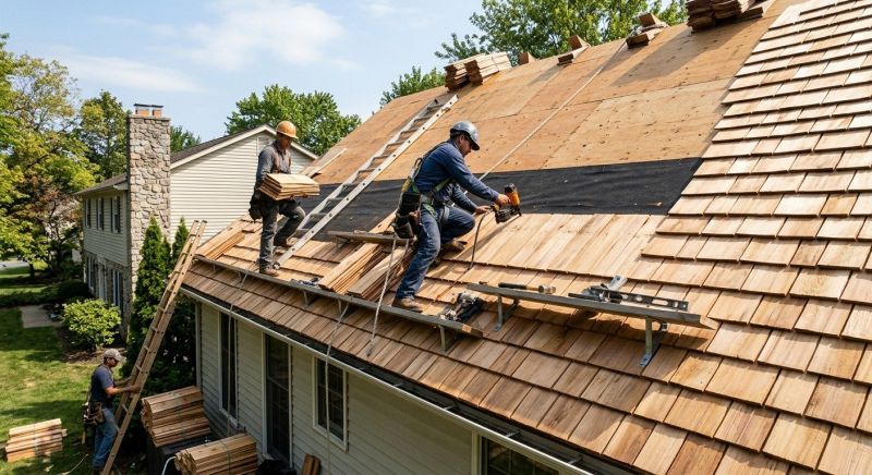 Shake Roof Replacement in Bellefontaine, OH
