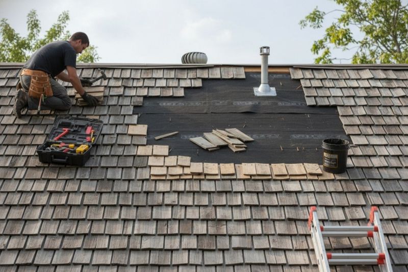 Shake Shingle Repair in Logan County, OH