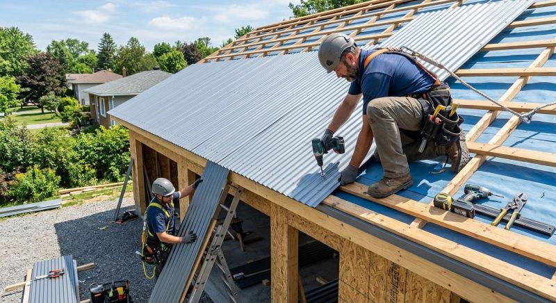 Sheet Roofing Installation in Mechanicsburg, OH