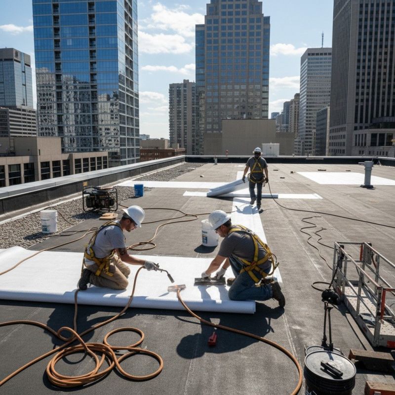 Single Ply Roof Repair in Logan County, OH