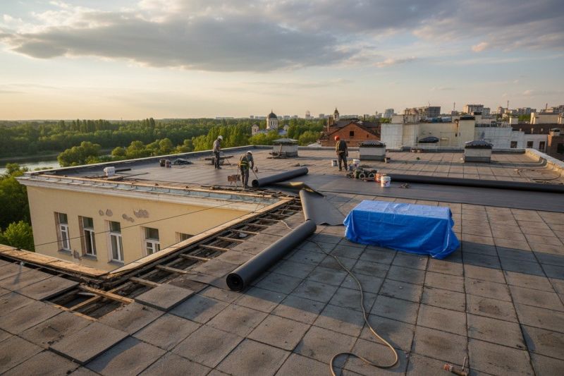Single Ply Roof Replacement in Sidney, OH