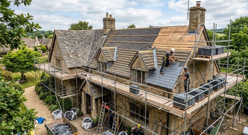 Slate Roof Replacement in Marysville, OH