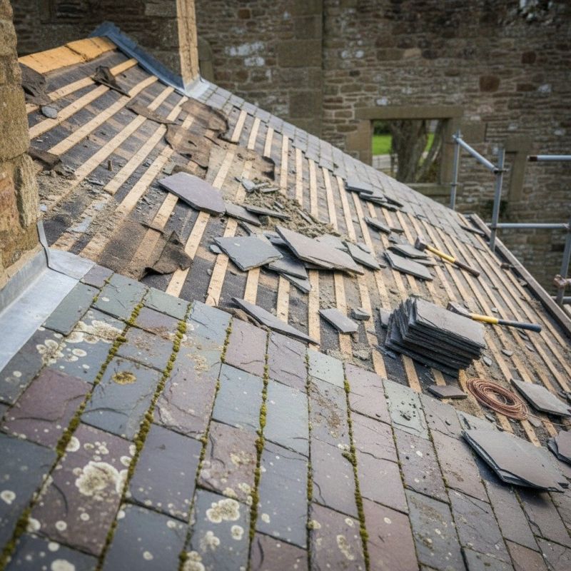 Slate Roof Replacement in Richwood, OH