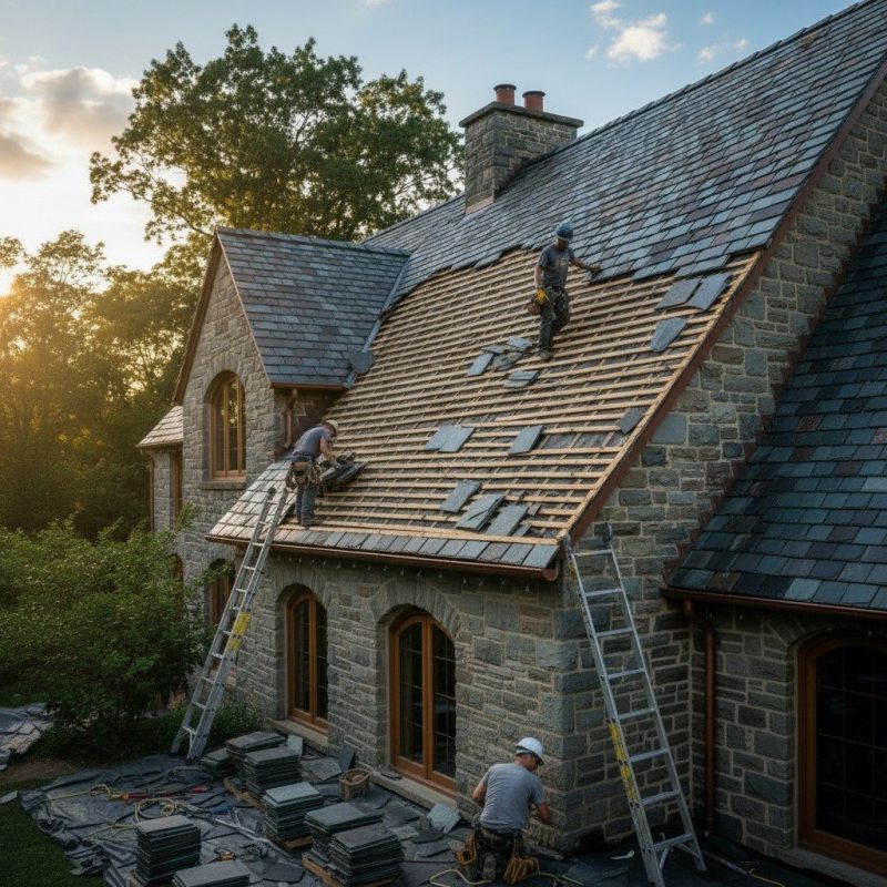 Slate Roof Replacement in West Liberty, OH