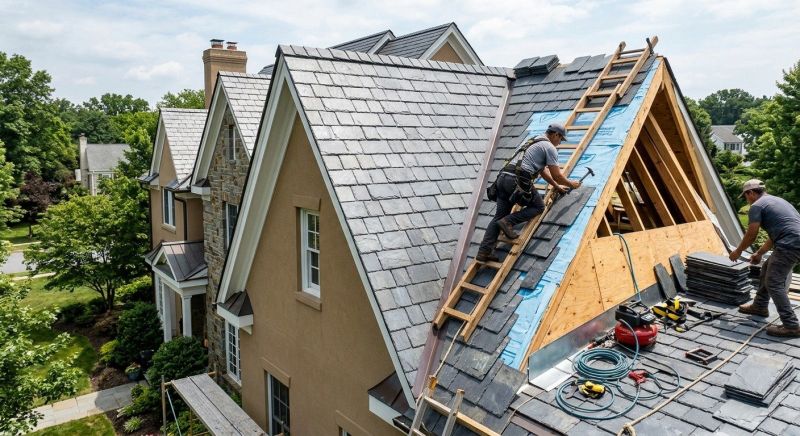 Slate Shingle Replacement in Logan County, OH