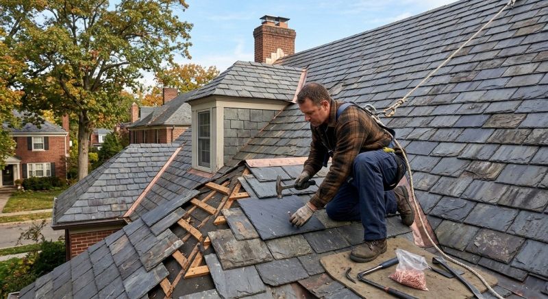 Slate Shingles Repair in Logan County, OH