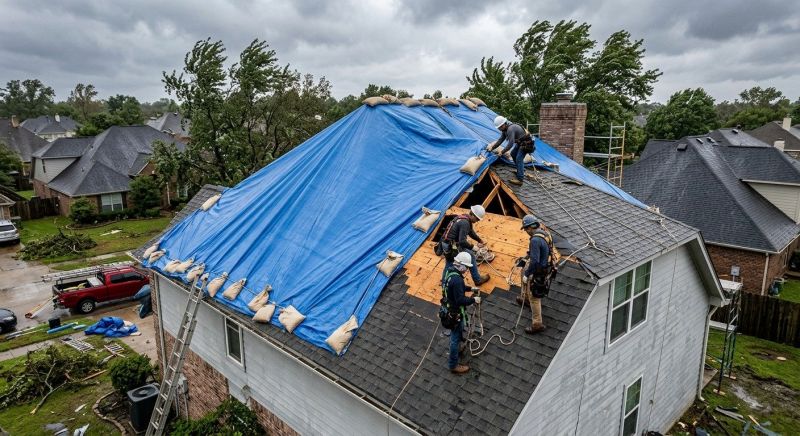 Storm Damage Roof Repair in West Liberty, OH