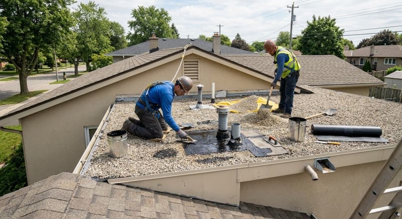 Tar And Gravel Roof Repair in Bellefontaine, OH
