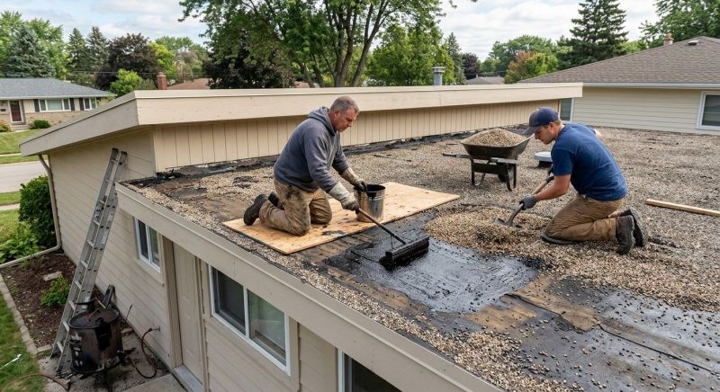 Tar And Gravel Roof Repair in Richwood, OH