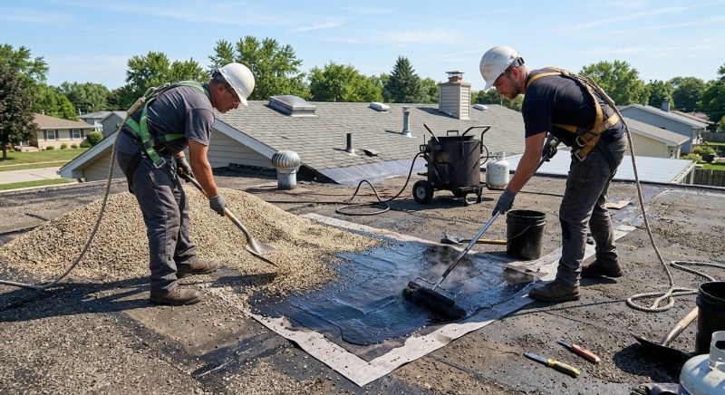 Tar And Gravel Roof Repair in Urbana, OH
